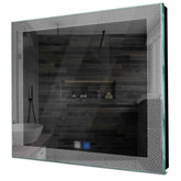 Specchio LED Quadrato | Pulsanti touch | Funzione anti-appannamento | Luce bianca fredda - Reyze Serie Simetria Modello 4